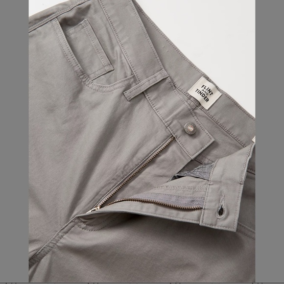 NWOT Flint and Tinder 365 5 pocket pant 33x32 Washed grey HB slim Men - Picture 6 of 16